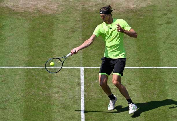 Alexander Zverev (GER) Aktion Tennis Herren BOSS Open ATP, Tennis Herren 250 Stuttgart 2025 Weissenhof BOSS Open ATP 250 Stuttgart 2025