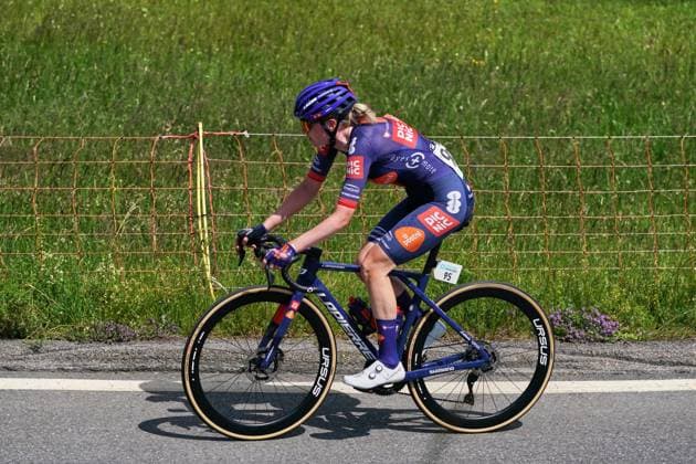 12.06.2025, Tour de Suisse Women 2025 1. Etappe - Gstaad Becky Storrie ( 95 Team Picnic PostNL) beim Anstieg auf den Jaunpass. Boltigen Jaunpass Bern Switzerland