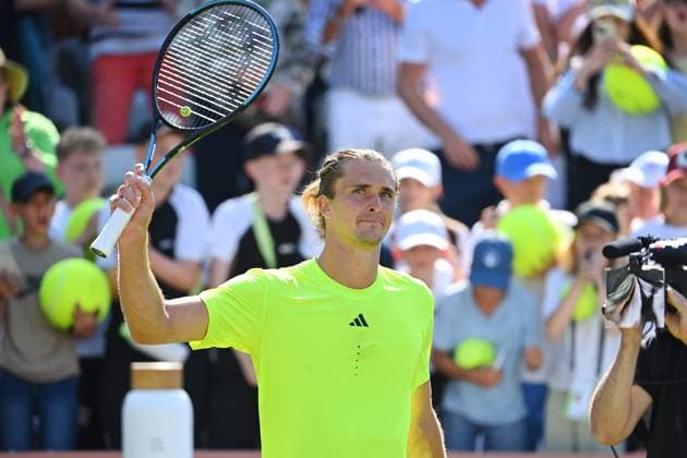Alexander ZVEREV (GER), Jubel,Freude,Begeisterung, Aktion,Einzelbild,angeschnittenes Einzelmotiv,Halbfigur,halbe Figur. Tennis Boss Open 2025 am 12.06. 2025 auf dem Weissenhof in Stuttgart,