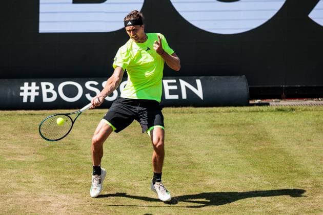 BOSS OPEN ATP250; 12.06.2025 Alexander Zverev (GER) im Match gegen Corentin Moutet (FRA) BOSS OPEN ATP250; Stuttgart, Tennisclub Weissenhof am 12.06.2025 Copyright: xBEAUTIFULxSPORTS Wunderlx