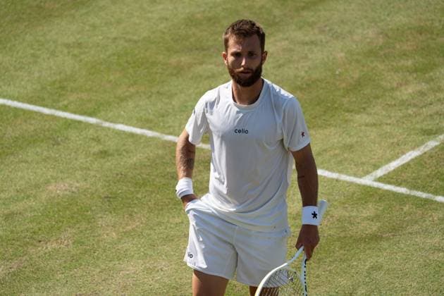 Corentin Moutet Portrait, Alexander Zverev vs. Corentin Moutet, Tennis, ATP, Tennis Herren Turnier, Boss-Open, Center-Court, Achtelfinale, 12.06.2025, Alexander Zverev vs. Corentin Moutet, Tennis, ATP-Turnier, Boss-Open, Center-Court, Achtelfinale, 12.06.2025, Stuttgart Copyright: xEibner-Pressefoto EdwardxCheungx EP_ECG