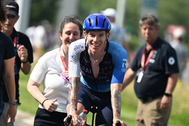 12-06-2025 Criterium Du Dauphine Libere; Tappa 05 Saint Priest - Macon; 2025, Israel - Premier Tech; Stewart, Jackson; Macon; 
