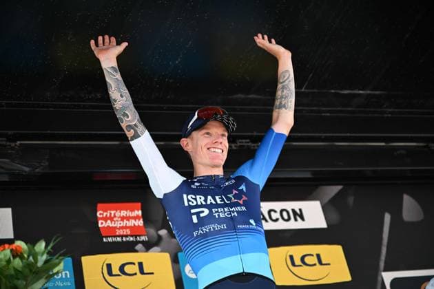 12-06-2025 Criterium Du Dauphine Libere; Tappa 05 Saint Priest - Macon; 2025, Israel - Premier Tech; Stewart, Jackson; Macon; 