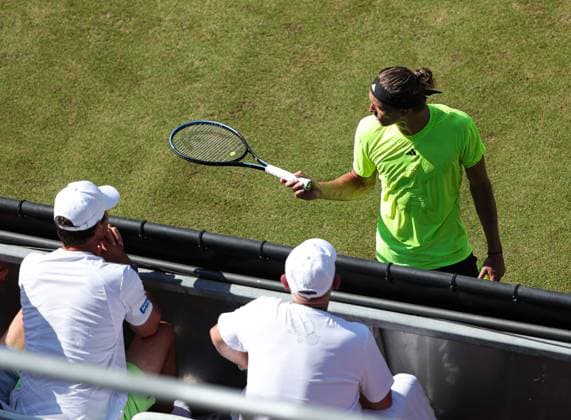 12.06.2025,Boss Open 2025, TC Weissenhof Stuttgart, ATP, Tennis Herren Tour 250 Tennis, im Bild: Familie Zverev in the Box