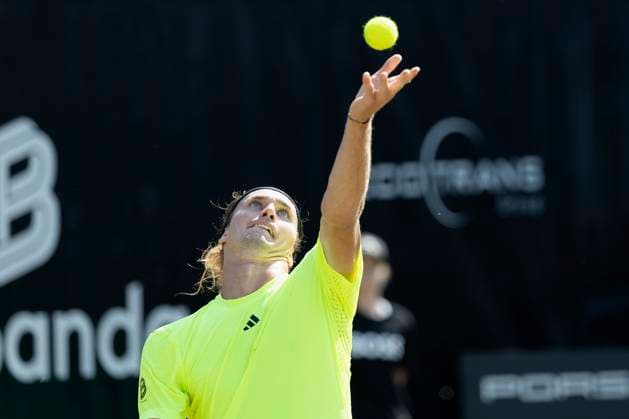 Alexander Zverev (Germany) bei seinem Match gegen Corentin Moutet (France). 12.06.2025, Tennis, Boss Open ATP, Tennis Herren 250, GER, Stuttgart, TC Weissenhof. Copyright: HMBxMedia xHeikoxBecker