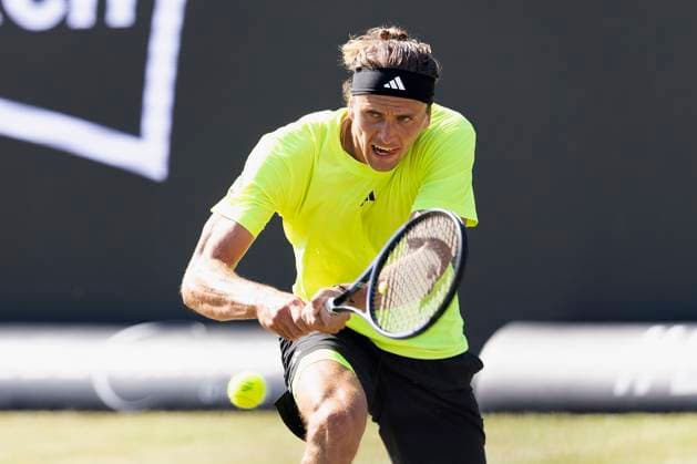 Alexander Zverev (Germany) bei seinem Match gegen Corentin Moutet (France). 12.06.2025, Tennis, Boss Open ATP, Tennis Herren 250, GER, Stuttgart, TC Weissenhof. Copyright: HMBxMedia xHeikoxBecker
