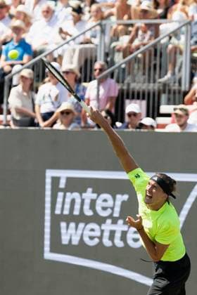 Alexander Zverev (Germany) bei seinem Match gegen Corentin Moutet (France). 12.06.2025, Tennis, Boss Open ATP, Tennis Herren 250, GER, Stuttgart, TC Weissenhof. Copyright: HMBxMedia xHeikoxBecker