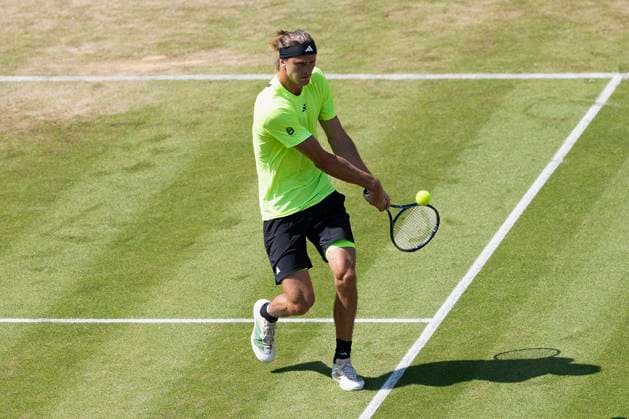 Alexander Zverev (Germany) bei seinem Match gegen Corentin Moutet (France). 12.06.2025, Tennis, Boss Open ATP, Tennis Herren 250, GER, Stuttgart, TC Weissenhof. Copyright: HMBxMedia xHeikoxBecker