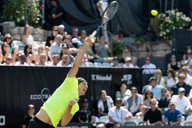 Alexander Zverev (Germany) bei seinem Match gegen Corentin Moutet (France). 12.06.2025, Tennis, Boss Open ATP, Tennis Herren 250, GER, Stuttgart, TC Weissenhof. Copyright: HMBxMedia xHeikoxBecker