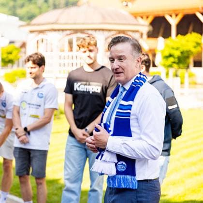 12.06.2025, GER, Handball, Maenner, Saison 24 25, 1.Daikin Handball Bundesliga, ThSV Eisenach besucht das Gradierwerk Klaus Bohl 36433 Bad Salzungen Gradierwerk Thueringen Deutschland