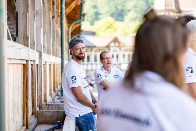 12.06.2025, GER, Handball, Maenner, Saison 24 25, 1.Daikin Handball Bundesliga, ThSV Eisenach besucht das Gradierwerk Alexander Saul (ThSV Eisenach,95) 36433 Bad Salzungen Gradierwerk Thueringen Deutschland