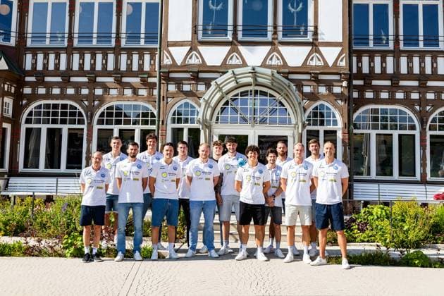 12.06.2025, GER, Handball, Maenner, Saison 24 25, 1.Daikin Handball Bundesliga, ThSV Eisenach besucht das Gradierwerk die Mannschaft zu Gast im Gradierwerk 36433 Bad Salzungen Gradierwerk Thueringen Deutschland