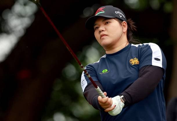 Meijer LPGA, Golf Damen Classic for Simply Give BELMONT, MICHIGAN - JUNE 12: Wichanee Meechai of Bangkok, Thailand hits from the 4th tee during the first round of the Meijer LPGA Classic for Simply Give golf tournament at Blythefield Country Club in Belmont, MI, USA Thursday, June 12, 2025. Belmont Michigan United States  Copyright: xAmyxLemusx originalFilename:lemus-meijerlp250612_npK99.jpg