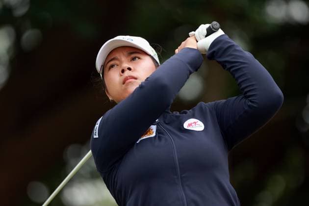 Meijer LPGA, Golf Damen Classic for Simply Give BELMONT, MICHIGAN - JUNE 12: Arpichaya Yubol of Saraburi, Thailand hits from the 4th tee during the first round of the Meijer LPGA Classic for Simply Give golf tournament at Blythefield Country Club in Belmont, MI, USA Thursday, June 12, 2025. Belmont Michigan United States  Copyright: xAmyxLemusx originalFilename:lemus-meijerlp250612_npzce.jpg