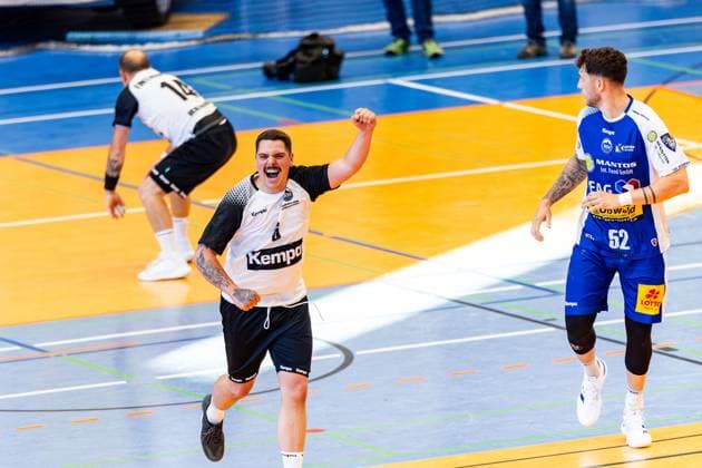 12.06.2025, GER, Handball, Maenner, Eintagsprofi - Kultklub (ThSV Eisenach) im Rahmen der Festwochen zum 1250 jährigen der Salzstadt Connor Koenig (SV Petkus wutha-Farnroda) 36433 Bad Salzungen Werner-Seelenbinder-Halle Thueringen Deutschland