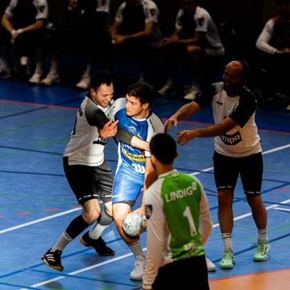 12.06.2025, GER, Handball, Maenner, Eintagsprofi - Kultklub (ThSV Eisenach) im Rahmen der Festwochen zum 1250 jährigen der Salzstadt Malte Donker (ThSV Eisenach,39) 36433 Bad Salzungen Werner-Seelenbinder-Halle Thueringen Deutschland