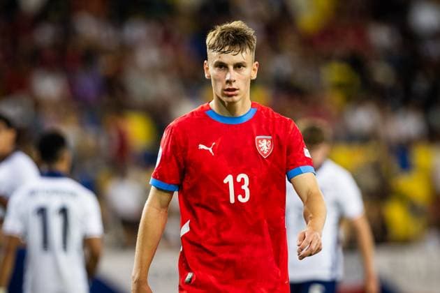 CZECHIA U21, U 21 - ENGLAND U21 Krystof Danek of Czechia during the UEFA European Under-21 Championship 2025 Group B football match between Czechia U21 and England U21. Stadium DAC Arena (Mol Arena), Dunajska Streda, Slovakia, June 12, 2025. Photo by Branislav Racko Copyright: xx 080A6374