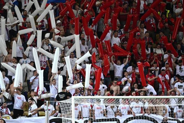 Fußball, U21 EM, Tschechien - England Mg Dunajska 12 06 2025 - Europeo U21, U 21 Repubblica Ceca-Inghilterra foto Michele Finessi Image nella foto: tifosi Repubblica Ceca 