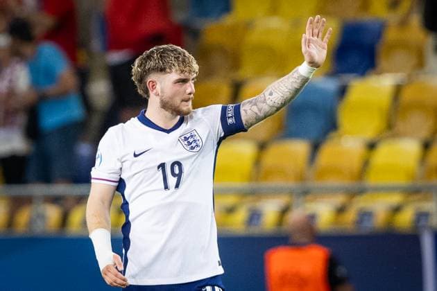 CZECHIA U21, U 21 - ENGLAND U21 Harvey Elliott of England during the UEFA European Under-21 Championship 2025 Group B football match between Czechia U21 and England U21. Stadium DAC Arena (Mol Arena), Dunajska Streda, Slovakia, June 12, 2025. Photo by Branislav Racko Copyright: xx 080A7725