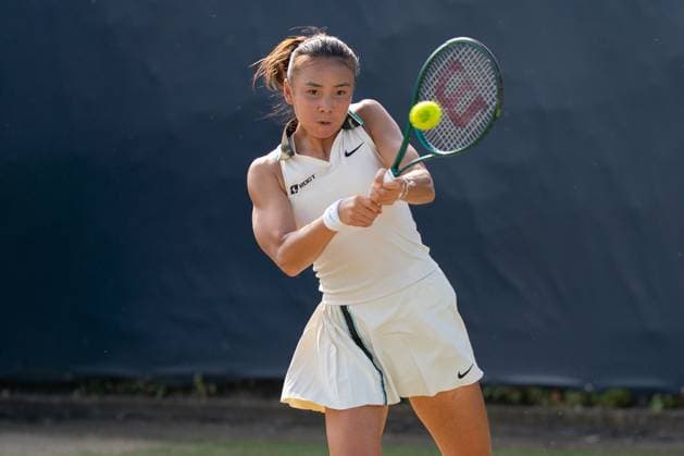 2025-06-12 2025 Libema Open Grass Court Championships ROSMALEN, NETHERLANDS - JUNE 12: Yue Yuan of China during Day Four of 2025 Libema Open Grass Court Championships at Autotron on June 12, 2025 in Rosmalen, Netherlands. (Photo by Marleen Fouchier BSR Agency) Rosmalen Netherlands Content not available for redistribution in The Netherlands directly or indirectly through any third parties. Copyright: xBSRxAgencyx