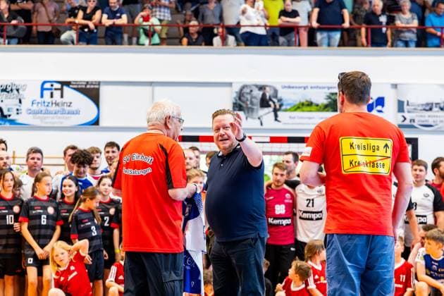 12.06.2025, GER, Handball, Maenner, Eintagsprofi - Kultklub (ThSV Eisenach) im Rahmen der Festwochen zum 1250 jährigen der Salzstadt Rene Witte (Geschaeftsfuehrer Manager ThSV Eisenach) 36433 Bad Salzungen Werner-Seelenbinder-Halle Thueringen Deutschland