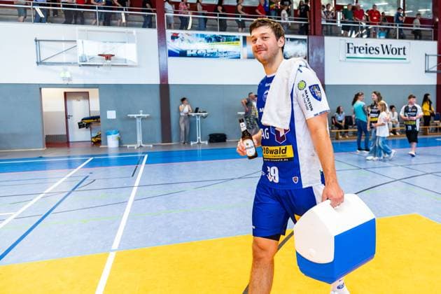 12.06.2025, GER, Handball, Maenner, Eintagsprofi - Kultklub (ThSV Eisenach) im Rahmen der Festwochen zum 1250 jährigen der Salzstadt Malte Donker (ThSV Eisenach,39) 36433 Bad Salzungen Werner-Seelenbinder-Halle Thueringen Deutschland
