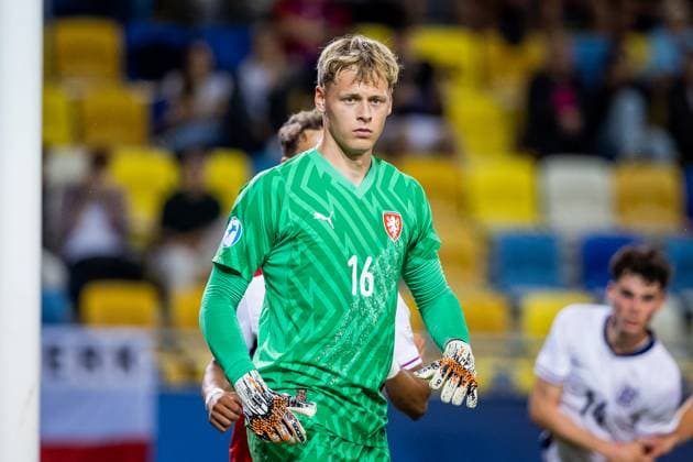 CZECHIA U21, U 21 - ENGLAND U21 Lukas Hornicek of Czechia during the UEFA European Under-21 Championship 2025 Group B football match between Czechia U21 and England U21. Stadium DAC Arena (Mol Arena), Dunajska Streda, Slovakia, June 12, 2025. Photo by Branislav Racko Copyright: xx 080A6419