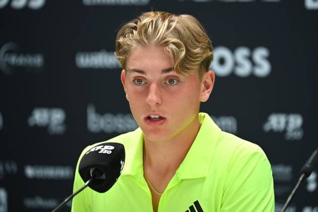 Justin ENGEL (GER), Einzelbild,angeschnittenes Einzelmotiv,Portraet,Portrait,Porträt. Pressekonferenz, Tennis Boss Open 2025 am 12.06. 2025 auf dem Weissenhof in Stuttgart,
