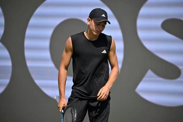 Justin Engel (GER) Enttaeuschung enttaeuscht nach vergebener Chance Gestik Geste Tennis Herren BOSS Open ATP, Tennis Herren 250 Stuttgart 2025 Weissenhof BOSS Open ATP 250 Stuttgart 2025