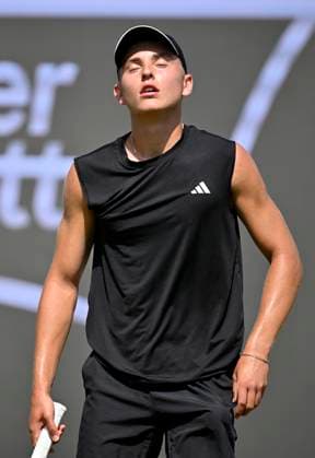 Justin Engel (GER) Enttaeuschung enttaeuscht nach vergebener Chance Gestik Geste Tennis Herren BOSS Open ATP, Tennis Herren 250 Stuttgart 2025 Weissenhof BOSS Open ATP 250 Stuttgart 2025