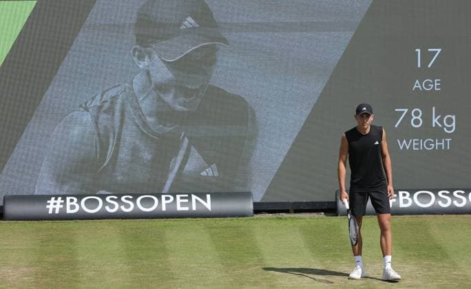 13.06.2025,Boss Open 2025, TC Weissenhof Stuttgart, ATP, Tennis Herren Tour 250 Tennis, im Bild: Justin Engel (GER)