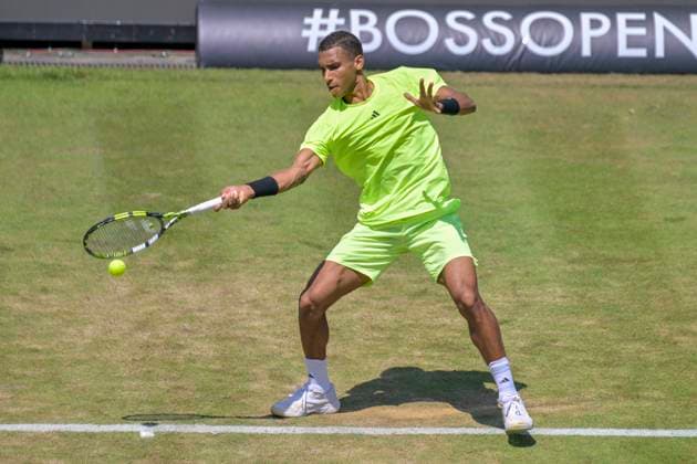 Felix AUGER-ALIASSIME (CAN) 13.06.2025 Tennis BOSS OPEN ATP, Tennis Herren 250, TC Weissenhof, Stuttgart, BW Germany