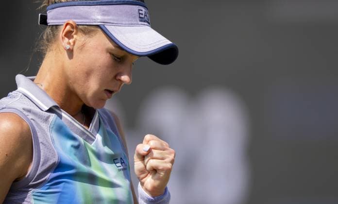 DEN BOSCH - Veronika Kudermetova (RUS) in her match against Ekaterina Alexandrova (RUS) during the quarterfinals of the Libema Open. The tennis tournament takes place at the Autotron in Rosmalen. ANP SANDER KONING xVIxANPxSportx xxANPxIVx 529834218 originalFilename: 529834218.jpg