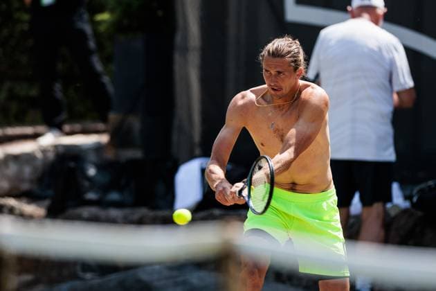 BOSS OPEN ATP250; 13.06.2025 Alexander Zverev (GER) beim Training, trainiert BOSS OPEN ATP250; Stuttgart, Tennisclub Weissenhof am 13.06.2025 Copyright: xBEAUTIFULxSPORTS Wunderlx