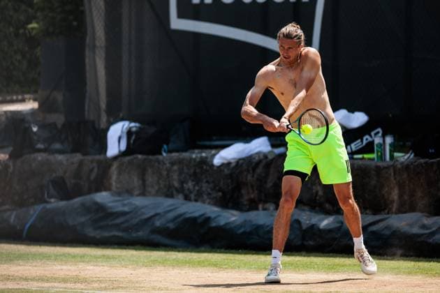BOSS OPEN ATP250; 13.06.2025 Alexander Zverev (GER) beim Training, trainiert BOSS OPEN ATP250; Stuttgart, Tennisclub Weissenhof am 13.06.2025 Copyright: xBEAUTIFULxSPORTS Wunderlx