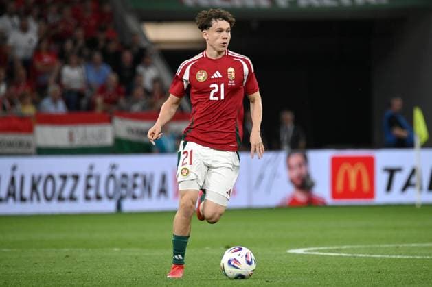 ALEX TOTH, Ungheria, Amichevole, Friendly match, Hungary vs Sweden 0-2, 06-06-2025, Azione, Action, Single shot AMICHEVOLE 2024-25 UNGHERIA-SVEZIA 0-2