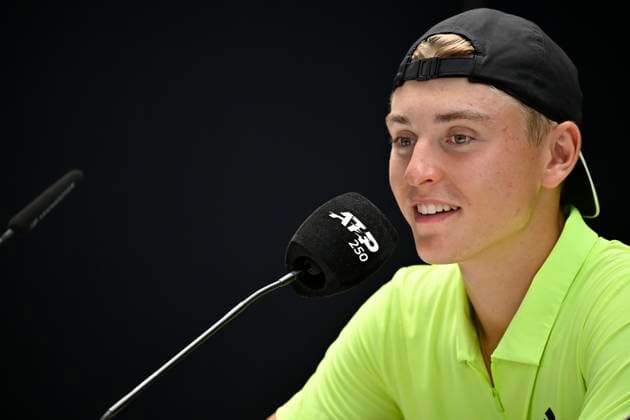 Pressekonferenz PK Justin Engel (GER) Portrait Tennis Herren BOSS Open ATP, Tennis Herren 250 Stuttgart 2025 Weissenhof BOSS Open ATP 250 Stuttgart 2025