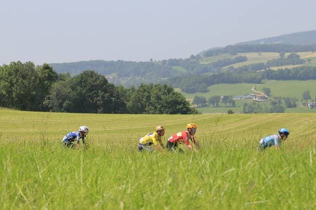 CICLISMO - Ciclismo Su Strada - Criterium du Dauphine 2025 - Stage 6 Remco EVENEPOEL, Soudal Quick-Step, Yellow Jersey, during the Criterium du Dauphine - Valserhone > Combloux - 06 13 2025 - Stage 6 - 126,7 km - during Criterium du Dauphine 2025 - Stage 6, Street Cycling race in France, France, June 13 2025 France France  Copyright: xIPAxSport ABACAx