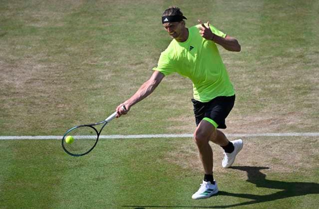 Alexander Zverev (GER) Aktion Tennis Herren BOSS Open ATP, Tennis Herren 250 Stuttgart 2025 Weissenhof BOSS Open ATP 250 Stuttgart 2025