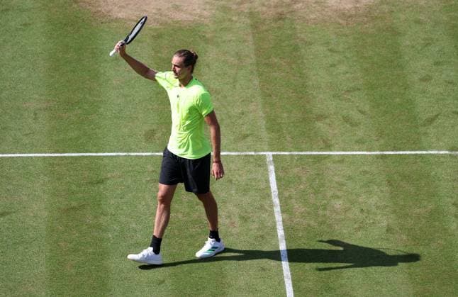 BAU Stuttgart Tennis , BOSS Open, Alexander Zverev (GER) jubelt über seinen Sieg