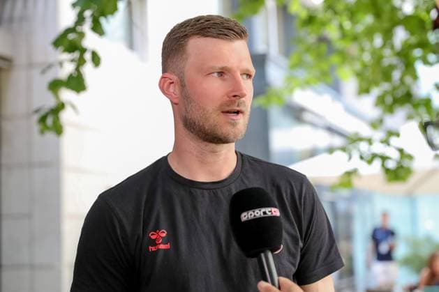 13.06.2025, xgox, Handball, EHF Champions League, Media Day und Abschlusstraining emspor, v.l. Philipp Weber (Magdeburg, 20) Koeln