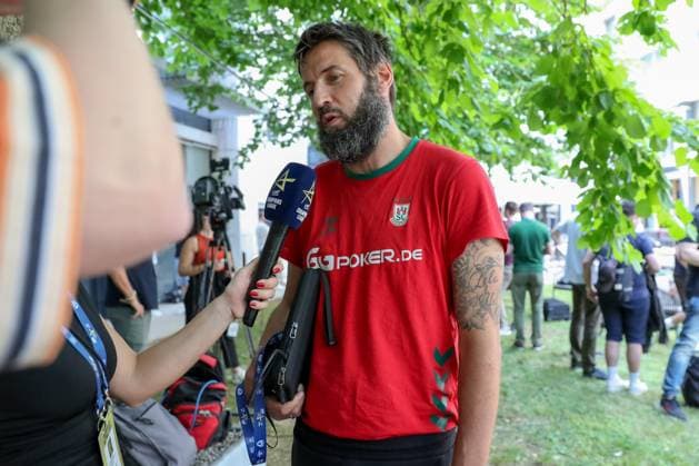 13.06.2025, xgox, Handball, EHF Champions League, Media Day und Abschlusstraining emspor, v.l. Bennet Wiegert (Magdeburg, Trainer) Koeln