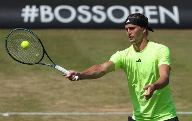 13.06.2025,Boss Open 2025, TC Weissenhof Stuttgart, ATP, Tennis Herren Tour 250 Tennis, im Bild: Alexander Zverev (GER)