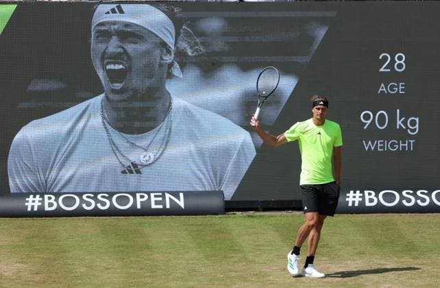 13.06.2025,Boss Open 2025, TC Weissenhof Stuttgart, ATP, Tennis Herren Tour 250 Tennis, im Bild: Alexander Zverev (GER)