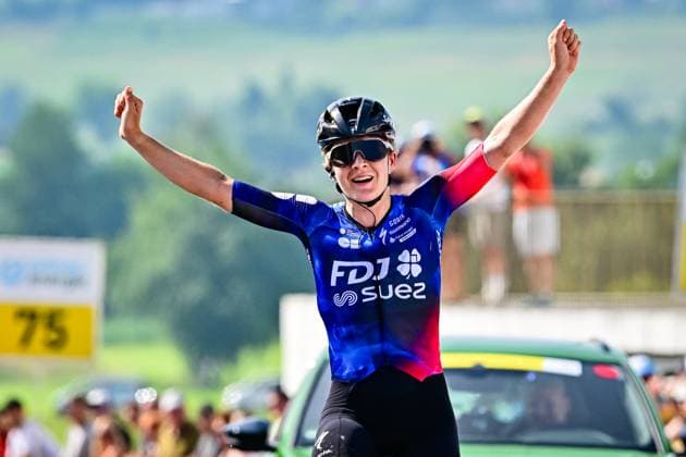 Amber KRAAK gewinnt 2. Etappe Tour de Suisse Women 2025 Amber KRAAK (Niederlande FDJ - SUEZ) gewinnt zweite Etappe der 5. Tour de Suisse Women 2025. UCI Women™s WorldTour 2025 am 13. Juni 2025 Gstaad nach Oberkirch(161.7km).