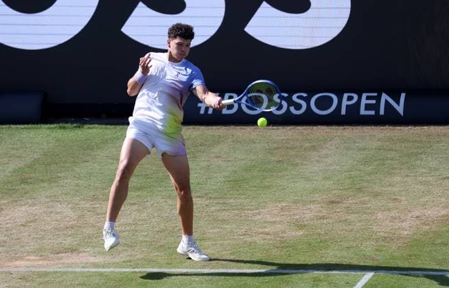 Tennis, ATP-Turnier in Stuttgart BAU Stuttgart Tennis , BOSS Open, Ben Shelton (USA)