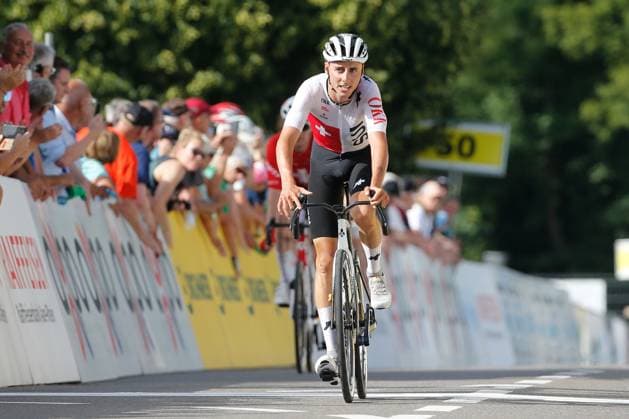 GP Gippingen Jan Christen SUI Team Swiss Cycling 13.06.2025 Gippingen, SCHWEIZ, Radsporttage Gippingen Grosser Preis des Kanton Aargau Jan Christen SUI Team Swiss Cycling