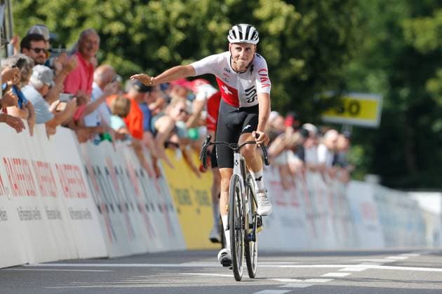 GP Gippingen Jan Christen SUI Team Swiss Cycling 13.06.2025 Gippingen, SCHWEIZ, Radsporttage Gippingen Grosser Preis des Kanton Aargau Jan Christen SUI Team Swiss Cycling