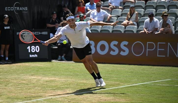 Tennis, ATP-Turnier in Stuttgart 2025 BOSS OPEN Taylor Fritz (USA)