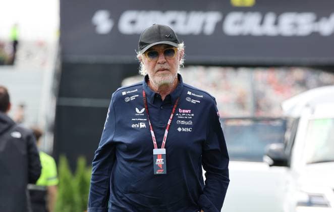 13.06.2025, Circuit Gilles-Villeneuve, Montreal, FORMULA 1 PIRELLI GRAND PRIX DU CANADA 2025 , im Bild Teamchef Flavio Briatore (Alpine) (Photo by Mark Urquhart Hasan Bratic DeFodi Images)